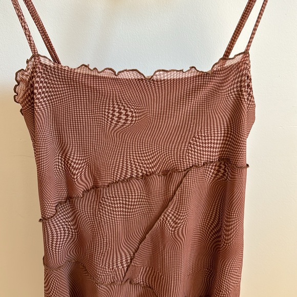 Urban Outfitters moxie mesh mini slip dress. - Picture 3 of 8